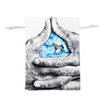 Hands Horse Hand Dream Lightweight Drawstring Pouch (L) Front