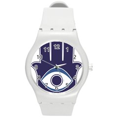Hamsa Round Plastic Sport Watch (m) by abbeyz71