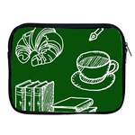Books And Baked Goods Pattern Apple iPad 2/3/4 Zipper Cases Front