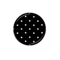 Black And White Baseball Motif Pattern Hat Clip Ball Marker (10 Pack) by dflcprintsclothing