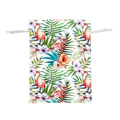 Tropical Flamingos Lightweight Drawstring Pouch (s)