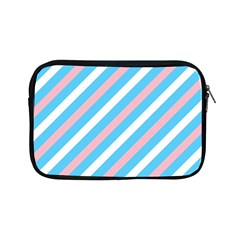 Transgender Pride Diagonal Stripes Pattern Apple Ipad Mini Zipper Cases by VernenInk