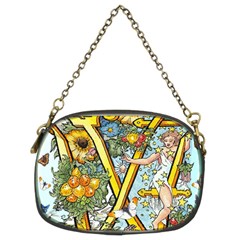 The Illustrated Alphabet - W - By Larenard Chain Purse (two Sides) by LaRenard