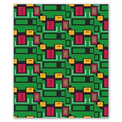 Rectangles On A Green Background                                                    Poster 20  X 24 