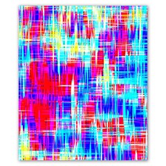 Red Blue Messy Stripes                                                     Poster 20  X 24 
