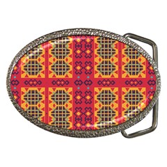 Shapes In Retro Colors2                                                           Belt Buckle