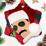 Mr. Bad Guy Santa for TM Snowflake Ornament (Two Sides) Front