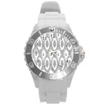 Vodca Cola Acil Round Plastic Sport Watch (L) Front