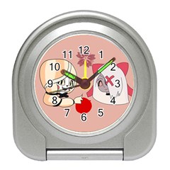 Chibi!rainbowmoth Travel Alarm Clock by murosakiiro