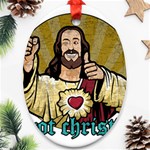 Buddy Christ Ornament (Oval) Front