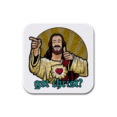 Buddy Christ Rubber Square Coaster (4 Pack)  by Valentinaart