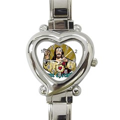 Buddy Christ Heart Italian Charm Watch