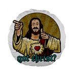 Buddy Christ Standard 15  Premium Flano Round Cushions Front