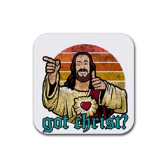 Got Christ? Rubber Coaster (square)  by Valentinaart