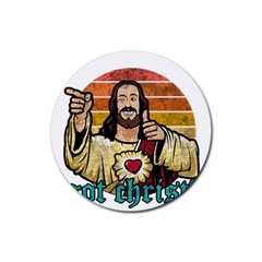 Got Christ? Rubber Coaster (round)  by Valentinaart