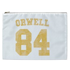 Orwell 84 Cosmetic Bag (xxl) by Valentinaart
