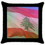 Lebanon Throw Pillow Case (Black) Front