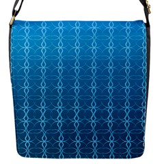 Background Texture Pattern Blue Flap Closure Messenger Bag (s) by Dutashop