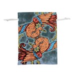 Chinese Phoenix Lightweight Drawstring Pouch (L) Front