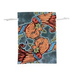 Chinese Phoenix Lightweight Drawstring Pouch (L) Back