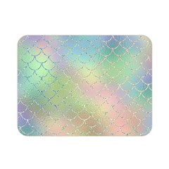 Pastel Mermaid Sparkles Double Sided Flano Blanket (mini) by retrotoomoderndesigns