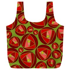 Abstract Rose Garden Red Full Print Recycle Bag (xxl) by Dutashop