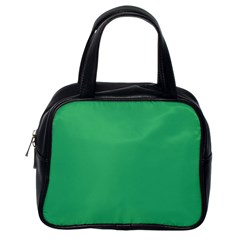 Color Medium Sea Green Classic Handbag (one Side) by Kultjers