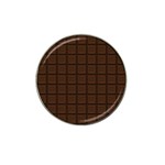 Chocolate Hat Clip Ball Marker (4 pack) Front
