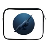 Blue Whales Apple iPad 2/3/4 Zipper Cases Front