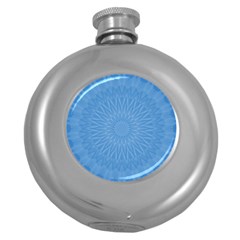 Blue Joy Round Hip Flask (5 Oz) by LW41021