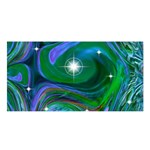 Night Sky Satin Shawl Front