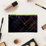 Criss-cross Pattern (multi-colored) Cosmetic Bag (XS) Front