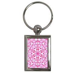Pink Petals Key Chain (rectangle) by LW323