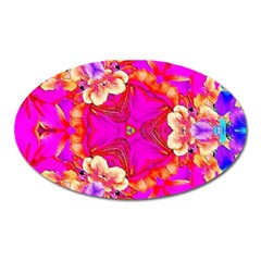 Pink Beauty Oval Magnet by LW323