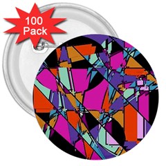 Abstract 2 3  Buttons (100 Pack)  by LW323