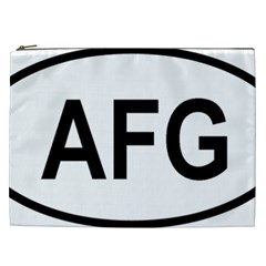 Afghanistan Afg Oval Sticker Cosmetic Bag (xxl) by abbeyz71