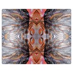 Abstract marbling symmetry Double Sided Flano Blanket (Medium)  60 x50  Blanket Back