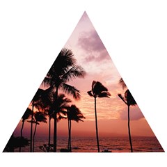 Palm Trees Wooden Puzzle Triangle by LW323