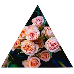 Sweet Roses Wooden Puzzle Triangle by LW323
