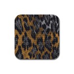 Animalprint Rubber Square Coaster (4 pack)  Front