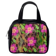Jungle Floral Classic Handbag (one Side) by PollyParadise