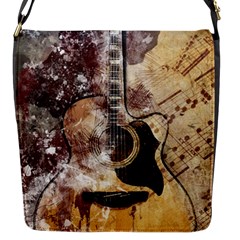 Guitar Flap Closure Messenger Bag (s) by LW323