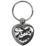 Cumulus Abstract Design Key Chain (Heart) Front