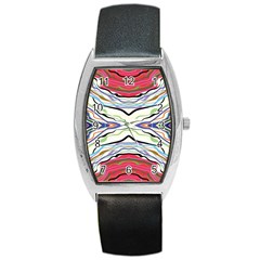 Bohemian Colorful Pattern B Barrel Style Metal Watch by gloriasanchez