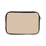 Frosted Almond Brown Apple iPad Mini Zipper Cases Front