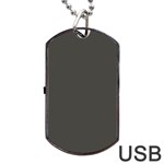 Beluga Grey Dog Tag USB Flash (One Side) Front