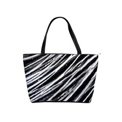 Galaxy Motion Black And White Print Classic Shoulder Handbag by dflcprintsclothing