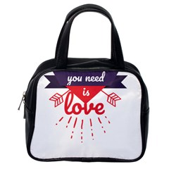 All You Need Is Love Classic Handbag (one Side) by DinzDas
