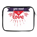 all you need is love Apple iPad 2/3/4 Zipper Cases Front