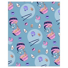 Japanese Ramen Sushi Noodles Rice Bowl Food Pattern 2 Drawstring Bag (small)